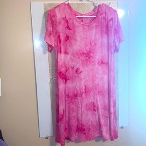 Pink/white tie dye 🎀 Tshirt Dress
